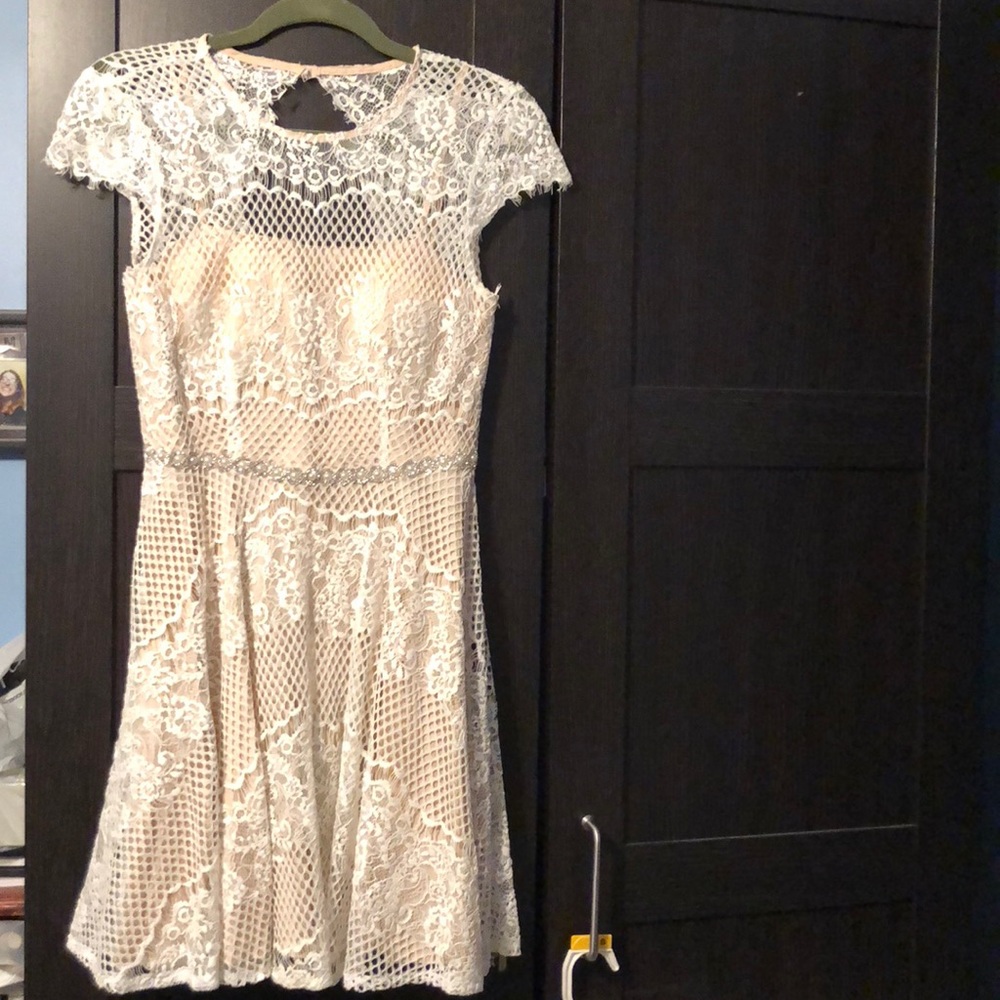 White David's bridal engagement party dress
